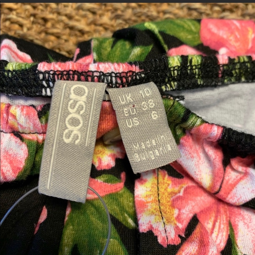 NWT ASOS Tropical Sun Dress Sz 6 Floral - Picture 7 of 7